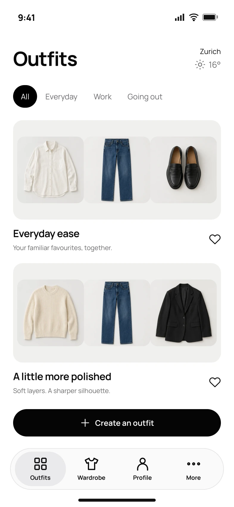 Outfits: everyday and work combinations made from pieces in your wardrobe.